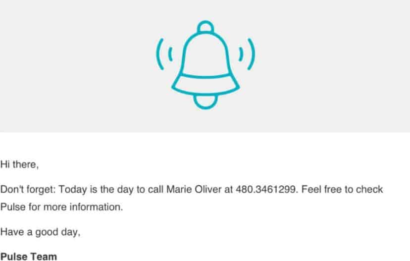 email reminder example
