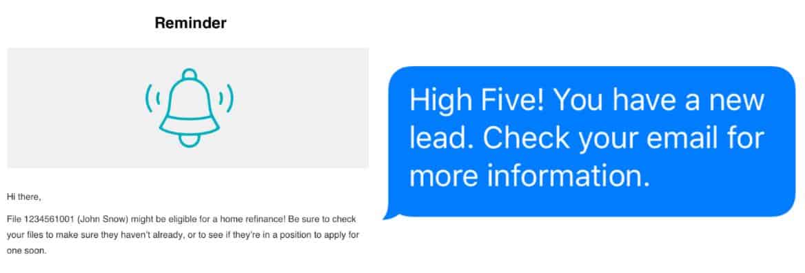 email and text reminder example